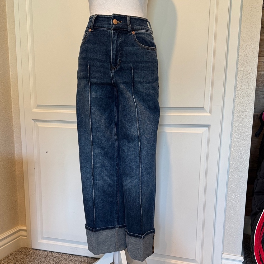 NWOT Dear John Wide-Leg Cropped Jeans.